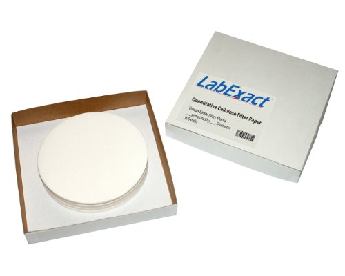 LabExact 1200069 Fokozatú CFP40 Mennyiségi Cellulóz Papír Szűrő, 8.0 µm, 18.5 cm (Csomag 100)