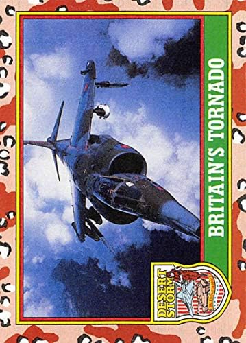 1991 Topps Sivatagi Vihar Sárga Logó Levelet Koalíció a Béke Kereskedelmi Kártyák 19B-Britannia Tornádó (Standard Méretű Kereskedelmi