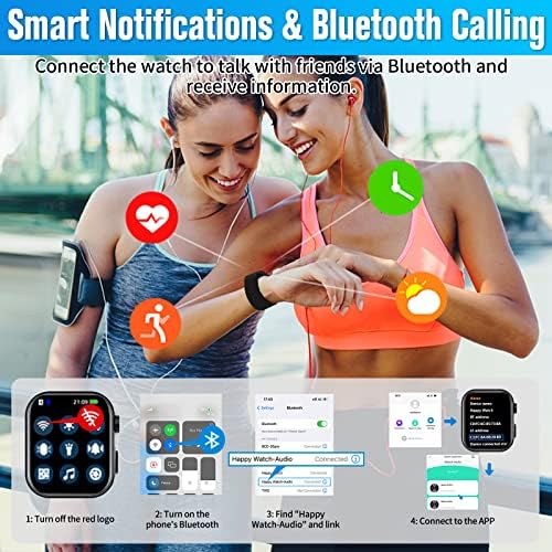 TÖKE Intelligens Karóra az Android, illetve iOS Telefonok, Nők, Férfiak, 1.81 Bluetooth Smartwatch Teljes érintőképernyő Válasz/Make