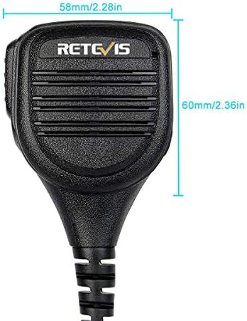 Retevis 2 Pin-Két Rádió Vállát, Hangszóró, Mikrofon, 3,5 mm Audio Jack,Kompatibilis Motorola CP200 GP200D RMU2040 RDU4100 GP88S