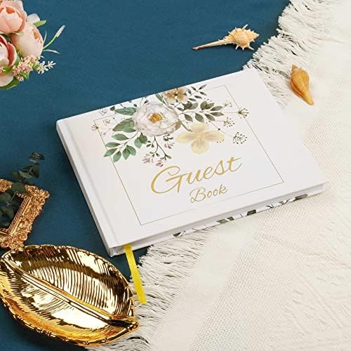 Esküvői vendégkönyv, Vendég írja Alá a Könyvet Esküvői Fogadás, 120 Oldal Kemény Borító Vendég Könyv, Gyönyörű Arany Szöveg