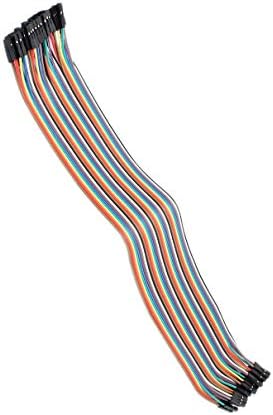 Aexit 30cm Hossz Elektromos Dupla Fej 40pin F/F-Csatlakozó Kábel Kábel Multicolor