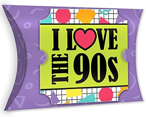Nagy Dot a Boldogság 90-es Pulcsi - Szívességet díszdobozok az 1990 - es évek Parti Nagy Párna Doboz - 12