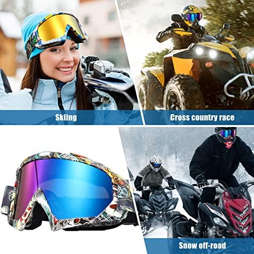 2 Db ATV Védőszemüveg Felnőttek számára, motoros Szemüveg Szélálló Anti-Köd, Motoros Szemüveg, a Férfiak a Nőket Védő Sí Szemüveg Motocross