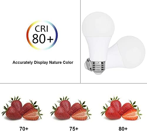 Noger 100W Egyenértékű 19 LED Izzók, Meleg Fehér 3000K, E26 Alap, Standard LED Izzó 15W, Nem Szabályozható 1600LM (4 / Csomag)