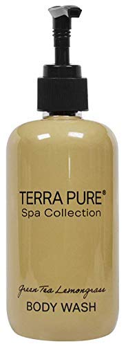 Terra Tiszta Spa Kollekció | Falra Szerelhető Nem Gyakorlat Zuhany Szappan Kényelmi Adagoló | 10.14 oz. / 300 ml-es Üveg | Szabotázs