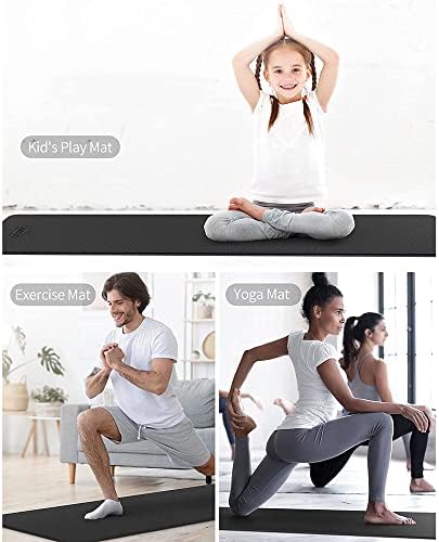 YFBHWYF Yoga Mat - 2mm Vastag, Csúszásmentes Gyakorlat Mat, Stretching Mat Gyakorlat & Fitness Szőnyeg Minden Típusú Jóga,