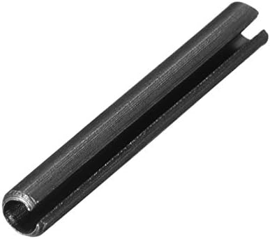 uxcell 3.3 mm x 22mm Tipli Pin szénacél Osztott Tavaszi Tekercs peremszintre Pin Rögzítse Hardver Fekete 30 Db