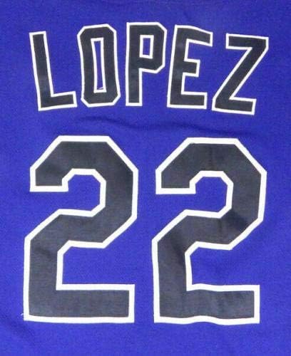 2011-ben a Colorado Rockies Jose Lopez 22 Játék, Használt Lila Jersey DP04417 - Játék Használt MLB Mezek