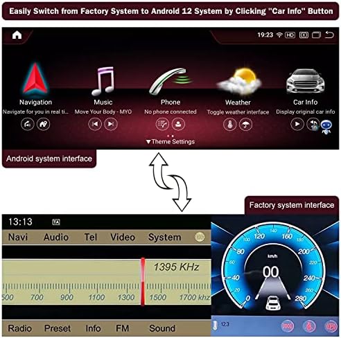 Az út Felső Legújabb Android 12 Autó Sztereó 10.25 Autó érintőképernyő a Mercedes-Benz GLK-Osztály X204 2009-2015 Év, 8+128G, Támogatja a Vezeték