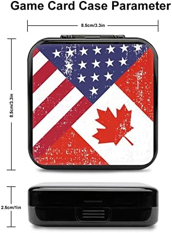 Retro-Amerika Kanada Zászló Játék Kártya Esetben Szállító-Tároló Doboz 24 Kártya Tartóját a Nintendo Kapcsoló