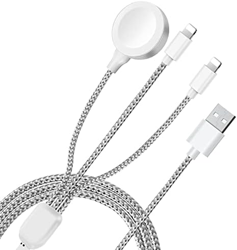 3 az 1-ben Töltő Kábel Apple Óra/iPhone/Airpods, Vezeték nélküli Órát Töltő Kompatibilis Apple Nézni Sorozat 7,6,5,4,3,2,1-iPhone 13,12,11,Pro,Max,XR,XS,XSX