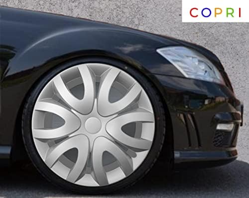 Copri Készlet 4 Kerék Fedezze 15 Coll Ezüst Dísztárcsa Snap-On Illik Chevrolet