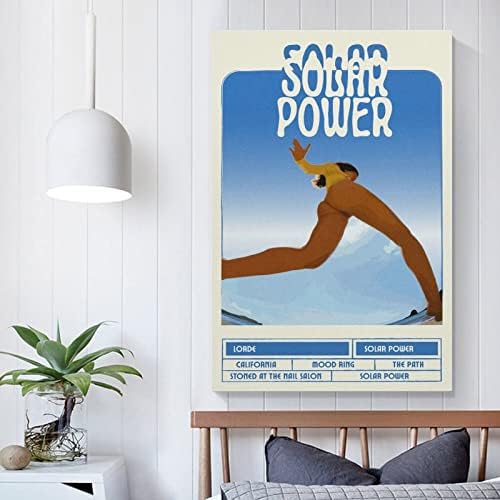 FSSXGW Napenergia Lorde Plakát, Poszter Fali Vászon Dekoratív Művészet, Festészet, Nappali, Hálószoba Dekoráció Ajándék Unframe-style12x18inch(30x45cm)