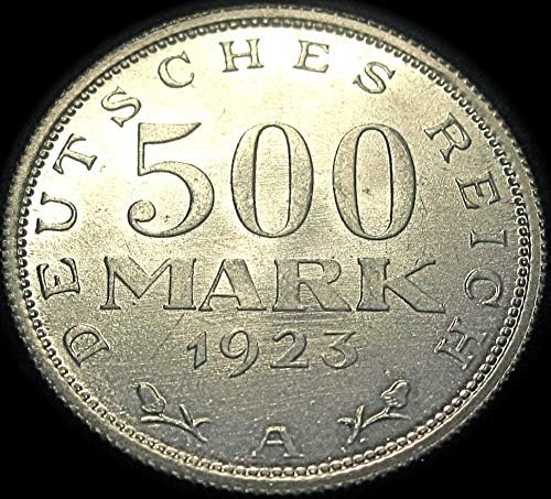 waterwrestler német 500 Mark Alumínium Infláció Érme - 1923A - Extra Jó Állapotban!