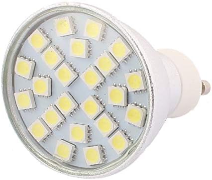Új Lon0167 GU10 SMD5050 24LEDs Alumínium Energiatakarékos LED Lámpa Izzó Fehér AC 220V-240V 3W(GU10 SMD5050 24LEDs Alumínium Energia LED Lampe