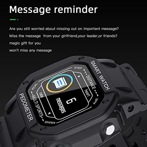 Cagogo Intelligens Karóra Női Férfi Érintése IP67 Vízálló,0.96 Hüvelyk Óra Szabadtéri Sport Órák Fitness Smartwatch iOS & Android