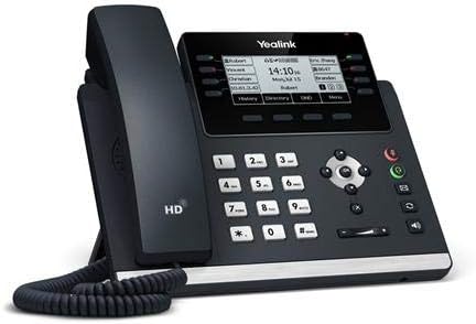 Yealink SIP-T43U IP Telefon [10 Pack] 12 VoIP Számlák. 3.7-Es Grafikus Kijelző. Dual USB 2.0, Dual-Port Gigabit Ethernet, 802.3