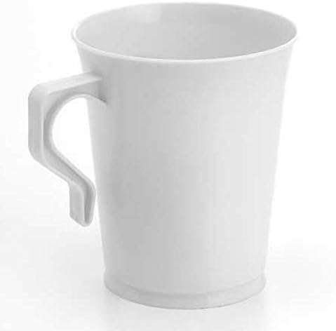 60 8 oz Műanyag kávéspohár Csésze Fekete Kávé Bögrék Törhetetlen Újrafelhasználható Kávét & Újrahasznosítható Eldobható Kávét Műanyag