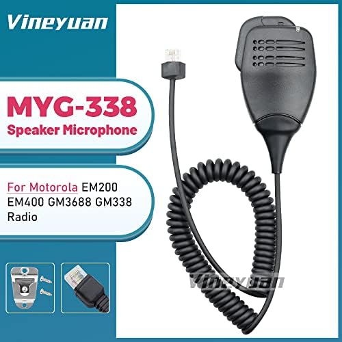 MYG-338 4 Mag, Hangszóró, Mikrofon Motorola EM200 EM400 GM3688 GM338 Rádió