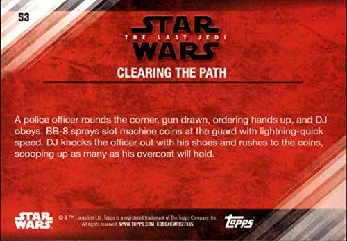 2018 Topps Star Wars-Az Utolsó Jedi Sorozat 253 Törlése az elérési Út a Film Gyűjthető Trading Card