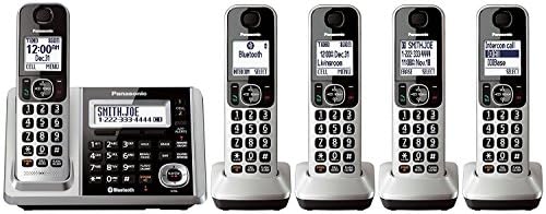 Panasonic KX-TGF375S Link2Cell Bluetooth Vezeték nélküli Telefon, illetve Üzenetrögzítő 5 Készülékek (Felújított )