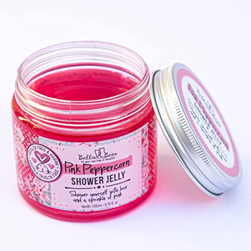 Bella & Bear Rózsaszín Peppercorn Zuhany Jelly, az Utazás Barátságos, Ajándékok Lányoknak 6.7 oz