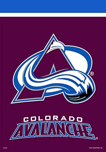 Colorado Avalanche-Kert Zászló Jégkorong Engedélyezett 12.5 x 18
