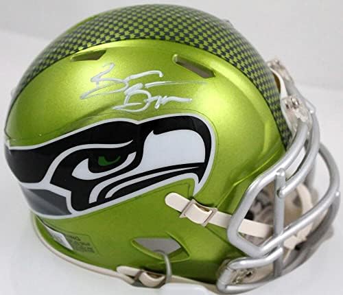 Brian Bosworth Dedikált Seattle Seahawks Flash Sebesség Mini Sisak-BeckettWHolo - Dedikált NFL Mini Sisak