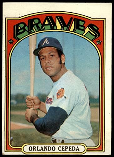 1972 Topps 195 Orlando Cepeda Atlanta Braves (Baseball Kártya) JÓ Bátrabbak