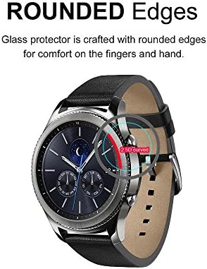 (3 Csomag) Supershieldz Célja a Fosszilis Sloan HR Gen 4 Smartwatch Edzett Üveg kijelző Védő fólia, Anti Karcolás, Buborék Mentes