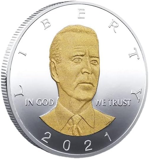 2021 46 Az Egyesült Államok Elnöke Biden Portré Dombormű Emlékérme Ezüst Érme, Arany Érme Biden Érme (Ezüst)