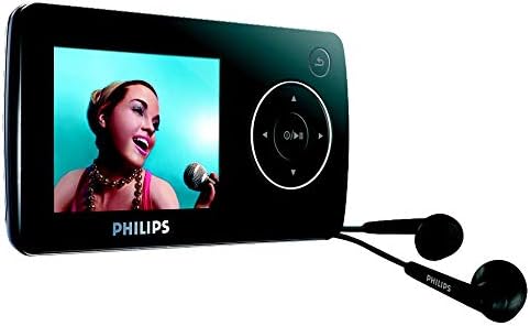 Philips SA32 4 GB Flash Video MP3 Lejátszó, FM Rádió, valamint 1,8 Hüvelykes Színes Képernyő (Fekete)