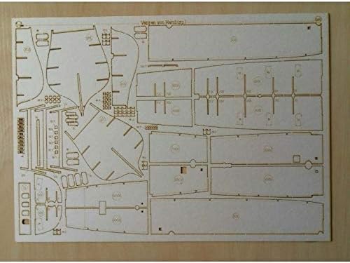 ORAL 248/2 Lézeres Vágás a Fregatt Vappen von Hamburg, Haditengerészet, Németország, 1669, 1/200 Paper Modell-Készlet, Fregatt