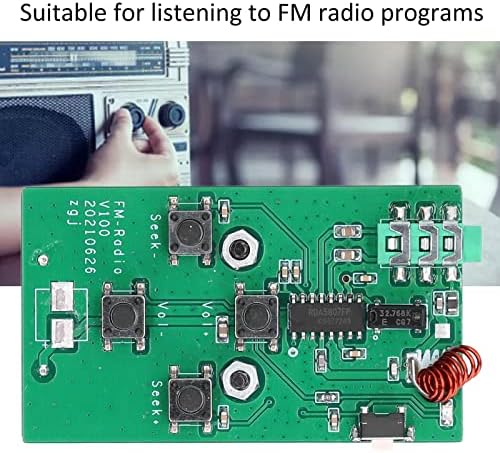 FM Rádió Modul, Jó hangminőség Könnyű kezelhetőség Rádió Testület Egyszerű Telepítés 88‑108MHz Állítható Tartós Sztereó Csere