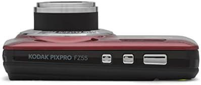 Kodak PIXPRO FZ55 Digitális Fényképezőgép (Piros) + Black Point & Shoot Fényképezőgép tok + Transcend 64GB-os SD Memória Kártya