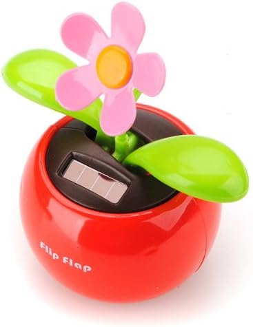 Vörös Flip-Flap Swing Napelemes Virág, Autó, Játék, Ajándék által 24/7 áruház
