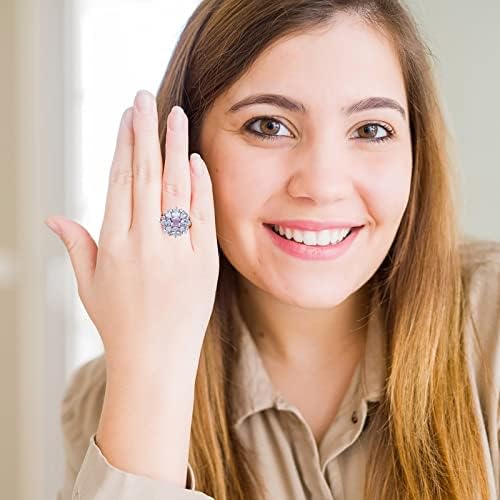 Csörög a Nők 2023 Születésnapi Ajándékok Körte alakú Hercegnő Gyűrű Víz Európai Csepp Kristály Amerikai Gyűrű Gyémánt
