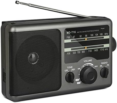 Hordozható AM FM Rádió Tranzisztoros Rádió által Üzemeltetett 4 D-cellás Akkumulátor vagy HÁLÓZATI Kiváló Vétel, Nagy Hangszóró, 3,5 mm-es