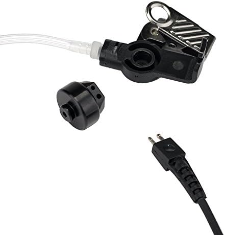 KS K-VIHAR Akusztikus Cső Fülhallgató Fülhallgató Kompatibilis Hytera PD550 PD562 TD562 Walkie Talkie，PU Anyagból, Fekete