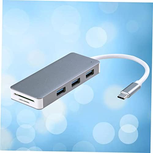 SOLUSTRE Adapter 5 1 Gyors Adatátvitel Mikro-Adatok -Port Szürke Port Interfész Egységes c-Típusú Kompatibilis a Windows Extender USB Hub