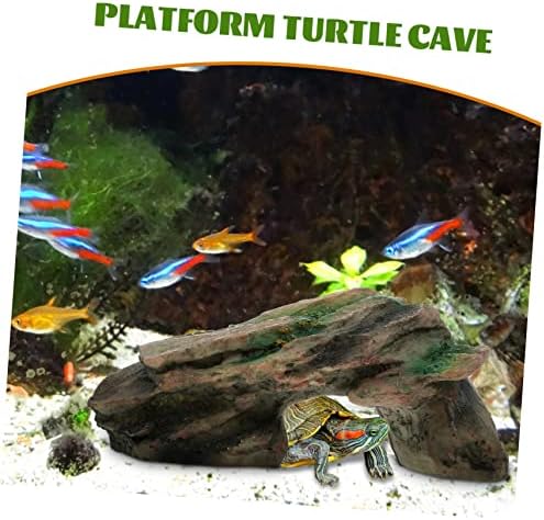 Ipetboom 5db Teknős Terasz Behúzott Tartozékok Reptichip Miniatűr Üveg Állatok akvárium Dísz Szórakoztató Barlang Kígyó Mászik Kézműves