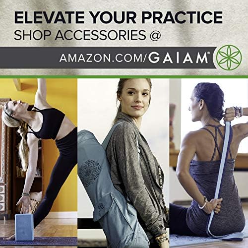 Gaiam Yoga Mat - Prémium 6mm Nyomtatás Extra Vastag, Csúszásmentes Gyakorlat & Fitness Szőnyeg Minden Típusú Jóga, Pilates & Emelet
