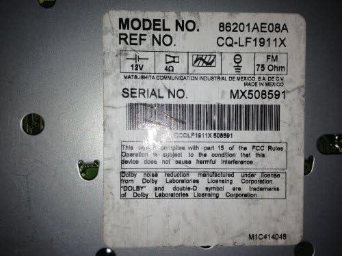 00 01 Subaru Legacy Rádió Távirányító Cd Lejátszó H6240LS001 Rádiós magnó 86201AE08A