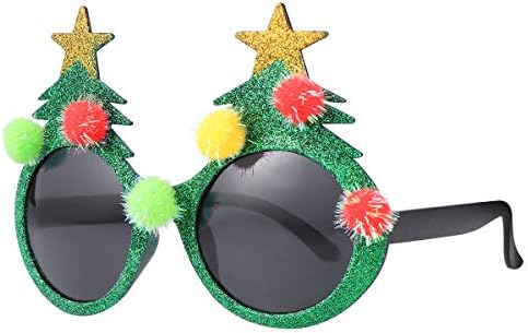 Amosfun karácsonyfa Szemüveg Innovatív Műanyag Jelmez Szemüveg Karácsonyra