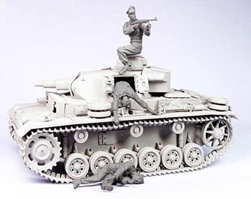 Goodmoel 1/35 második VILÁGHÁBORÚ német Tank Legénysége Sebesült Gyanta Katona Modell Készlet (3 Személy, Nem Tank)/Összeszerelt, valamint