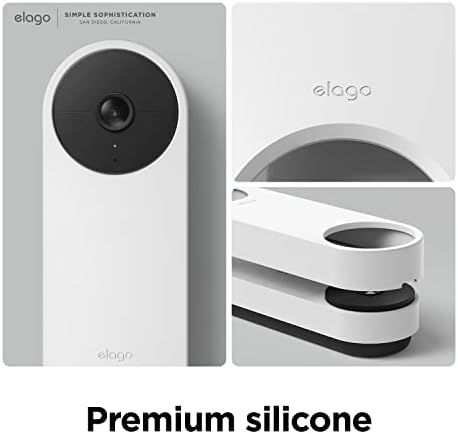 elago Szilikon Célja a Google Fészek Helló Videó Csengő (2021 Akkumulátor Modell) - Időjárás, valamint UV Ellenálló, Tökéletes