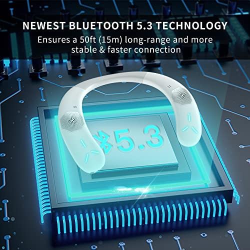 ENUOSUMA Neckband Bluetooth Hangszóró, Nyak Hangszóró, Bluetooth, Vezeték nélküli, Valódi 3D-s Stero Hang A Nyak Körül Hangszóró,