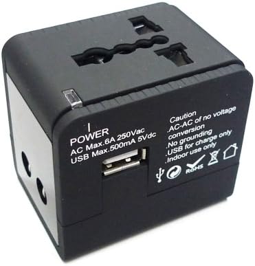 MaximalPower Egyetemes World Travel Adapter USB Kimenet usa, egyesült KIRÁLYSÁG, EU, AU, valamint Több mint 150 Országban