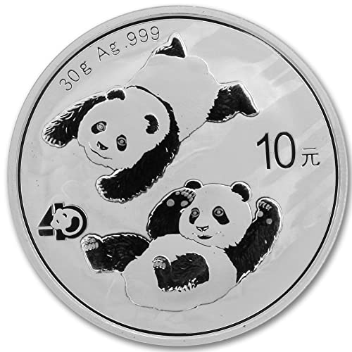 2022 KN-Sok (5) 30 Gramm Kínai Ezüst Panda Érme, Brilliant Uncirculated (Kapszula) a Tanúsítványok Hitelességét által CoinFolio 10